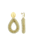 Lott Earrings Drop L - Ice Gold
