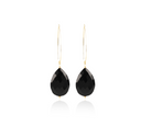 Lott Oorbellen Drop L Black Quartz