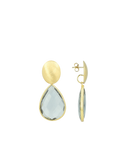 Lott Earrings Framed Drop L - Frosty Grey