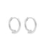 MIAB Oorbellen - Overlined Click zilver