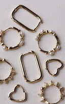 EARRINGS KARMA HINGED DIAMOND SPIKE HOOP