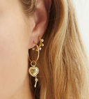 Anna + Nina Single Purity Ring Oorbel