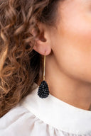 Lott Earrings Cone S - Black