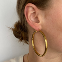 Stainless Steel Zilveren Classic Hoops 6.0cm