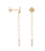 Anna + Nina Single Pearly Tear Earring