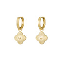 Stainless Steel Oorbellen Hartjesbloem