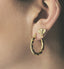 Anna + Nina Twisted Hoop Oorbellen