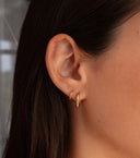 MIAB Earrings - Carved Twister Gold