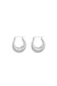 EARRINGS STRIPED HOOPS