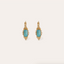 Gas Bijoux Oorbellen Serti Talisman - Turquoise
