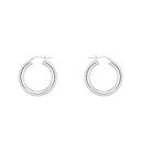 Anna + Nina Thick Plain Hoop Oorbellen L