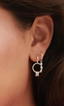 Anna + Nina Single Pearly Ring Earring