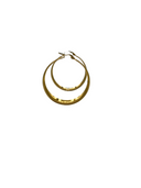 Stainless Steel Oorbellen Bold Hoops Goud 5 cm