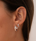 MIAB Oorbellen - Ruffle Click Zilver