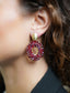 Lott Oorbellen Open Oval S Element Bordeaux Metallic Mix