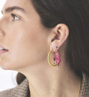 Anna + Nina Large Spiral Hoop Oorbellen