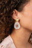 Lott Oorbellen Drop Crystal Small - Crystal Lila