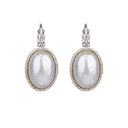 EARRINGS CAMPS &amp; CAMPS OVAL PEARL