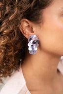 Lott Earrings Sequin Waterfall M - Metallic Lavender
