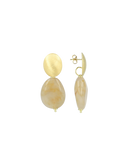 Lott Earrings Squeezed Drop - Natural Mix