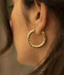 ZAG Bijoux Stainless Steel Gouden Oorbellen Aya