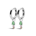 Karma Earrings Hinged Hoops DUO Spring Colours