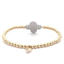 PScallme Bracelet Clover Pave