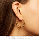 Gas Bijoux Earrings Aloha Hoops Mini Strass