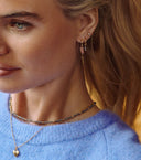 MIAB Oorbellen - Rounds Rouge Zilver