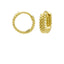 EARRINGS KARMA PLAIN DOTS ROW HINGED HOOPS