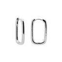 Karma Oorbellen Plain Hinged Hoops Round Square 20MM