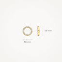 Blush earring 14k gold 9066YZI