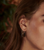 MIAB Earrings - Tube Midnight Sky Silver
