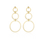 Lott Earrings Eslie Double Round Satin