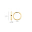 Blush earrings 14k gold 7202YGO