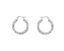 Anna + Nina Lasso Hoop Earrings Silver