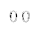 Karma Earrings Plain Round Hinged Hoops