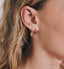 Anna + Nina Single Rouge Ring Oorbel