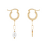 Anna + Nina Dangling Treasure Hoop Earrings