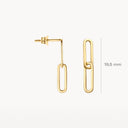 Blush earrings 14k gold 7262YGO