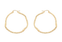 Anna + Nina Large Organic Hoop Earrings
