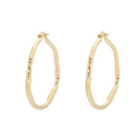 Anna + Nina Large Organic Hoop Earrings