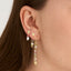 Pure by Nat Earrings Stud Stone &amp; Pearl Blue
