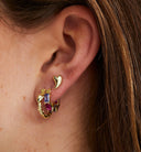 Anna + Nina Single Groovy Heart Stud Earring
