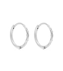 MIAB Oorbellen - Polished Click Zilver