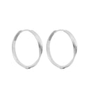 MIAB Oorbellen - Large Swirled Click Zilver