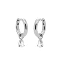 Karma Earrings Hinged Hoops Symbols Hanging Drop