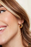 EARRINGS STRIPED HOOPS