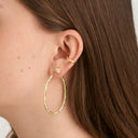 Pure by Nat Earrings Oval Creole