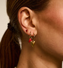 Anna + Nina Single Lolita Heart Stud Oorbel